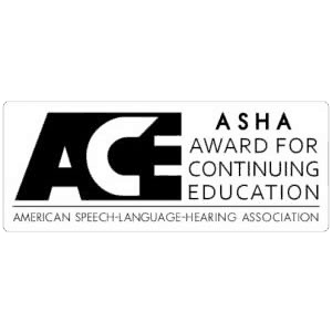ASHA ACE Award winner for excellence in continuing education